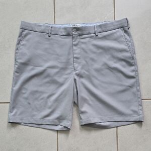 Peter Millar Salem Classic Fit Shorts Gray Size 42 Performance Golf Casual